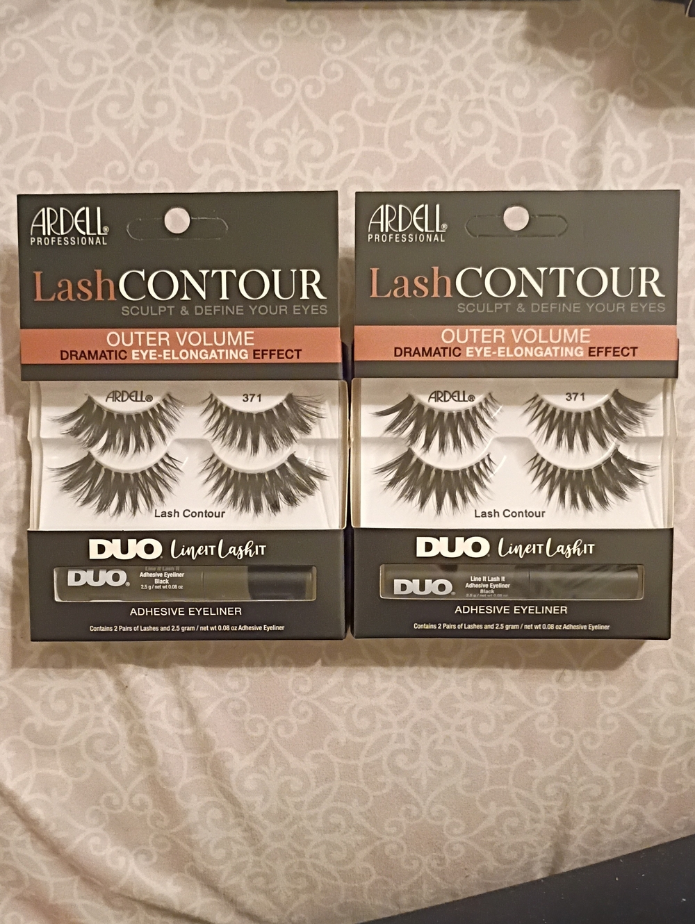 Ardell Lash Contour with DUO 2-in-1 Eye-Enhancing 2 pack Bundle#371